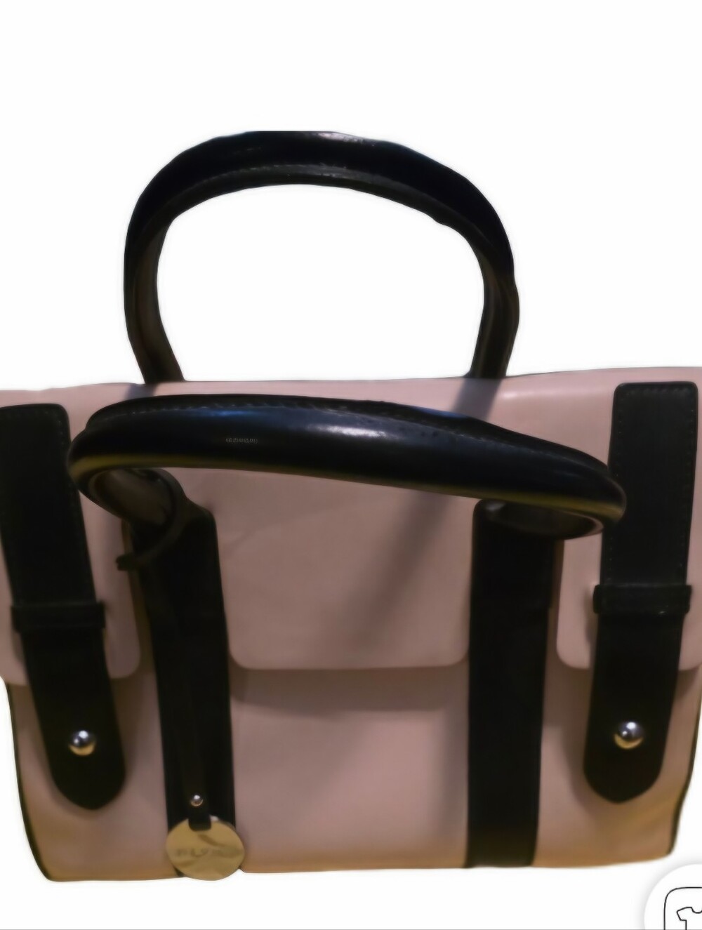 Pulicati Smooth Leather Bag With Flap Closure